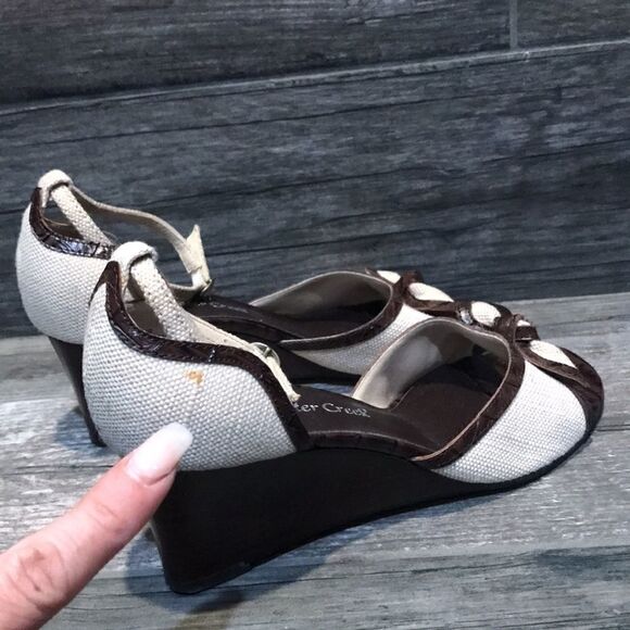 ColdWater Creek leather sandal heels sz-6 - Picture 11 of 12